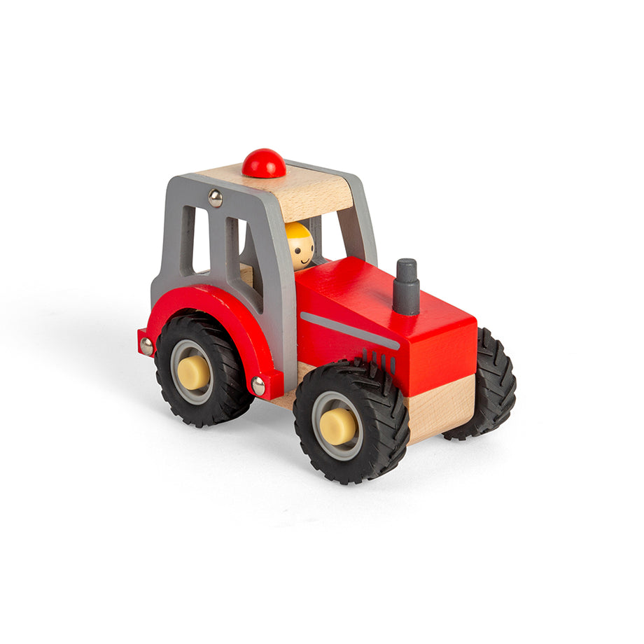 Mini Red Tractor Toy Tractor Bigjigs Toys