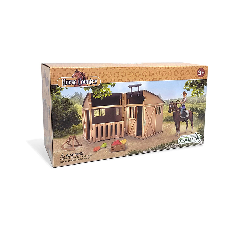 Rider Accessories with Horse Stable Box Set