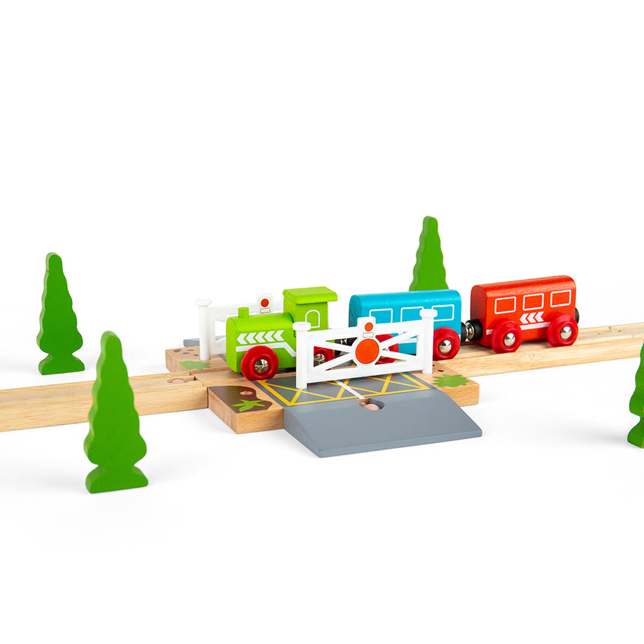 Level Crossing Wooden Train Track Accessories Bigjigs Toys