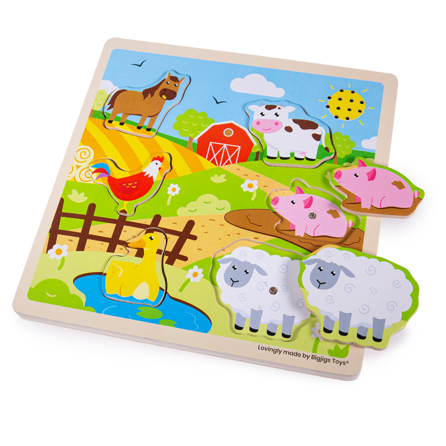 Farm Animals Jigsaw Puzzles in a Box