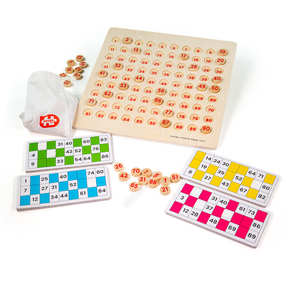 Traditional Bingo For Kids | Wooden Board Games | Bigjigs Toys