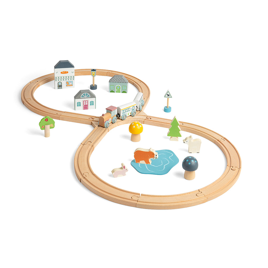 Wooden cheap animal train