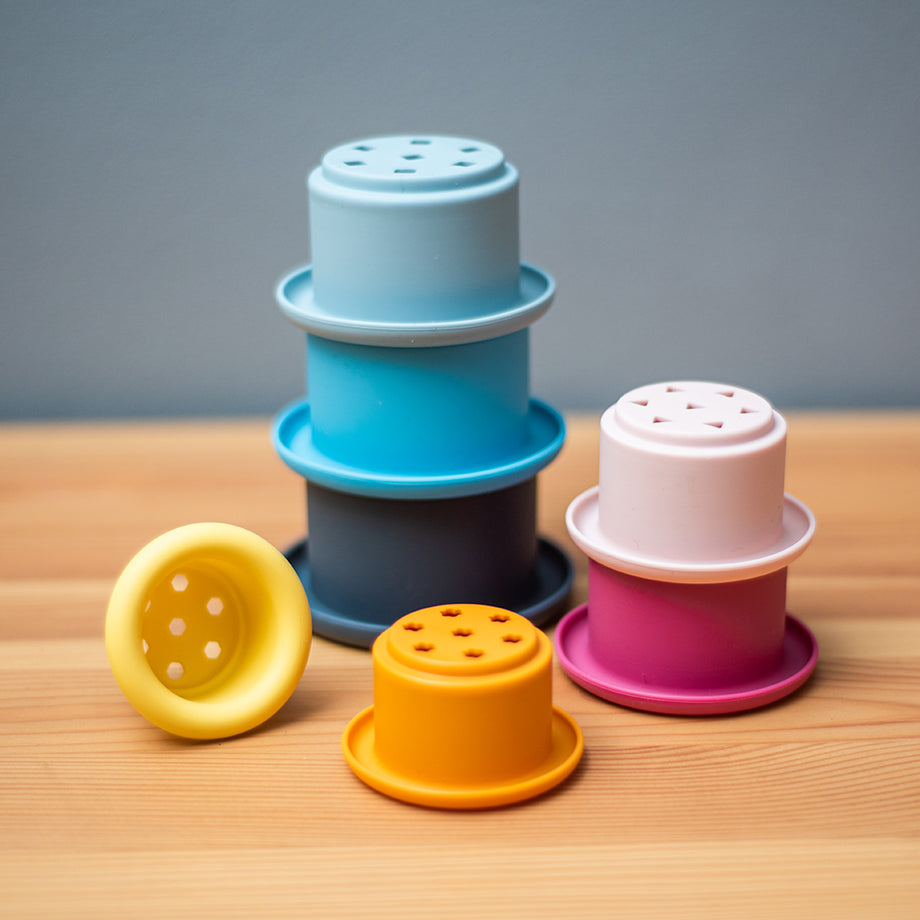 Silicone Stacking Cups Stacking Toys Bigjigs Toys
