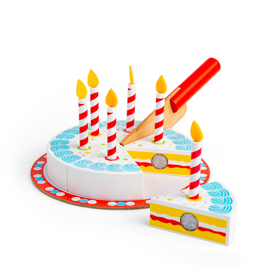 Wooden play sale birthday cake