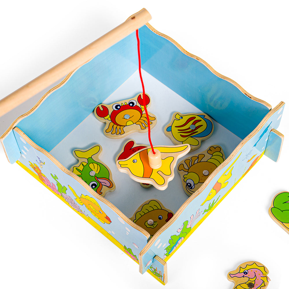Bigjigs Toys Wooden Magnetic Fishing Game