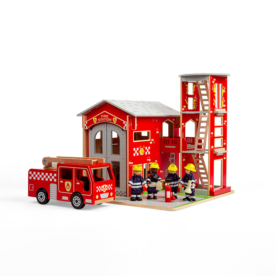 Wooden fire engine store and station