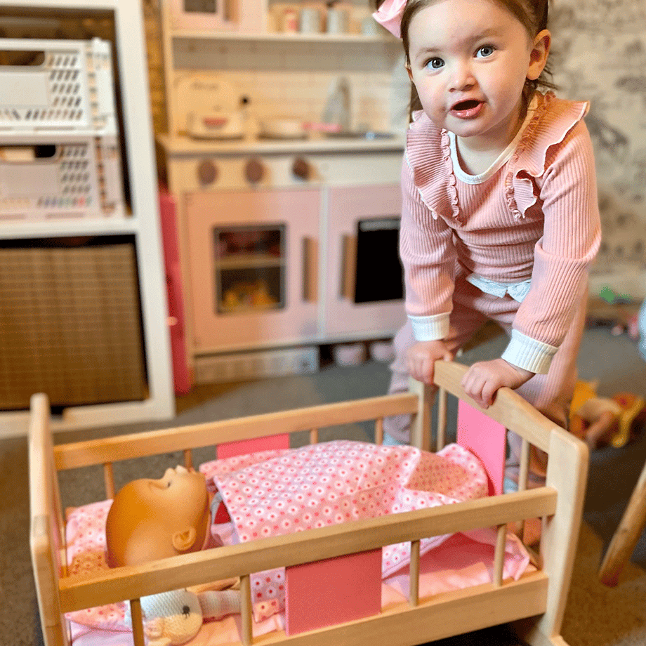 American girl sales rocking cradle