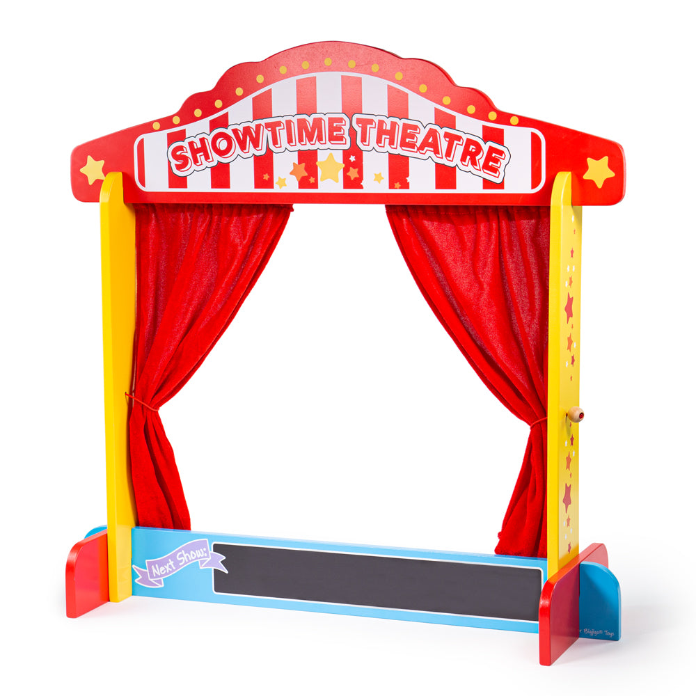 Table Top Theatre | Kids Wooden Puppet Theatre | Bigjigs Toys