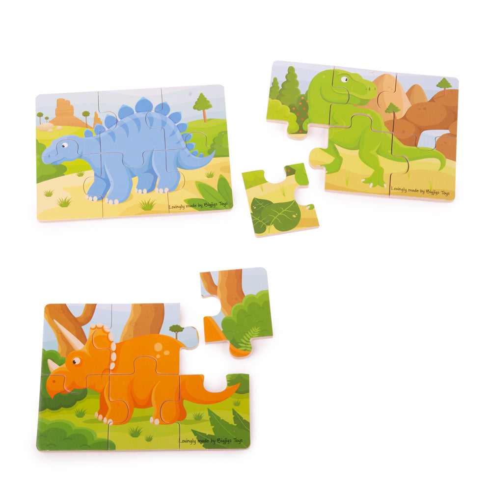 Wooden Dinosaur Puzzle | Jigsaw Puzzles | Bigjigs Toys