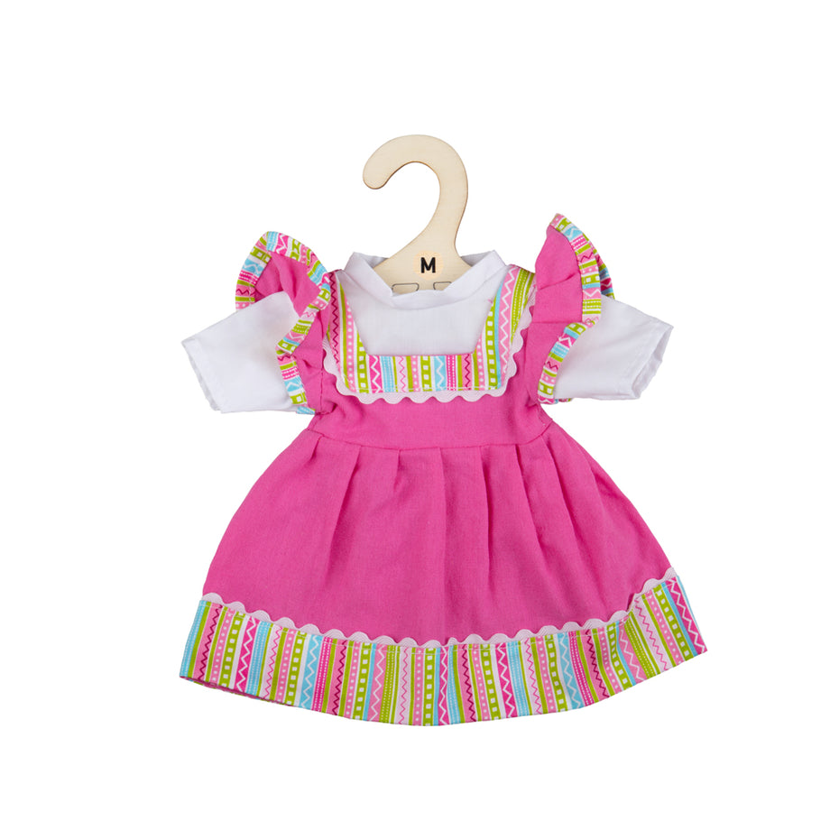 Pink Dress Striped Medium Doll Clothes Bigjigs Toys