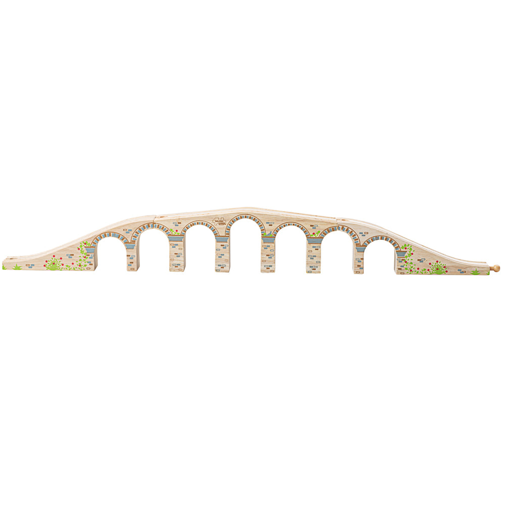 Railway Viaduct Bridge | Wooden Train Set Accessories | Bigjigs Toys