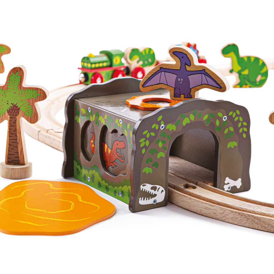 Bigjigs dinosaur best sale train set