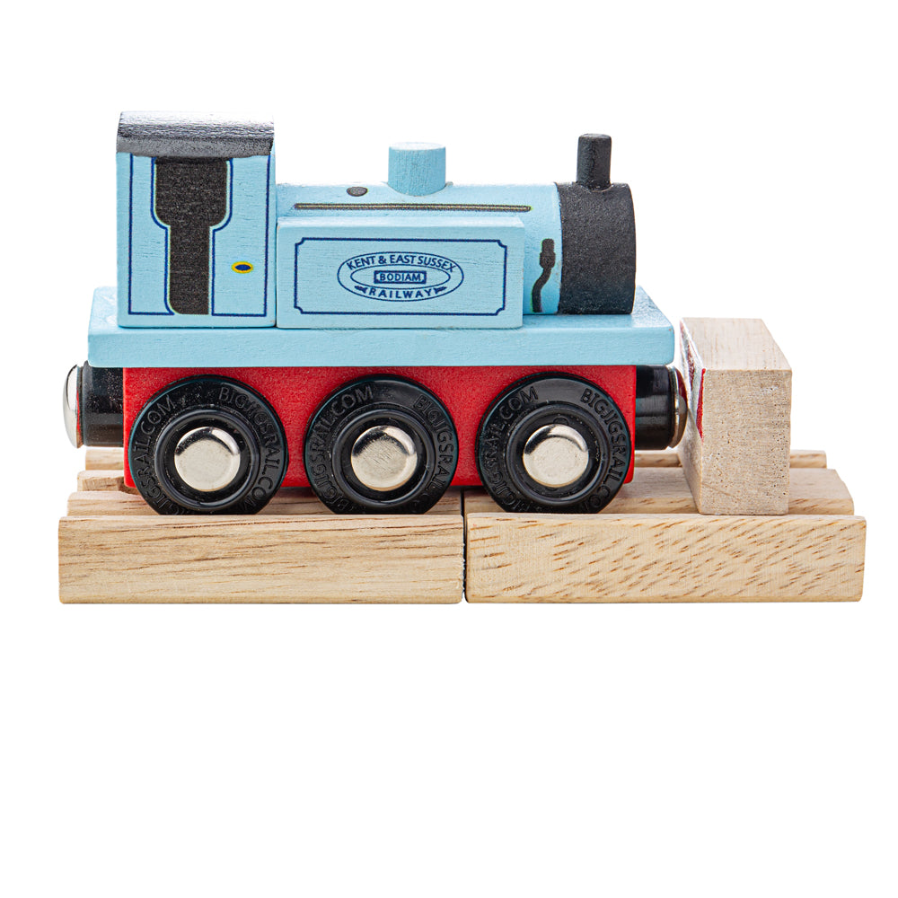 Terrier Locomotive (Blue) | Wooden Railway | Bigjigs Toys