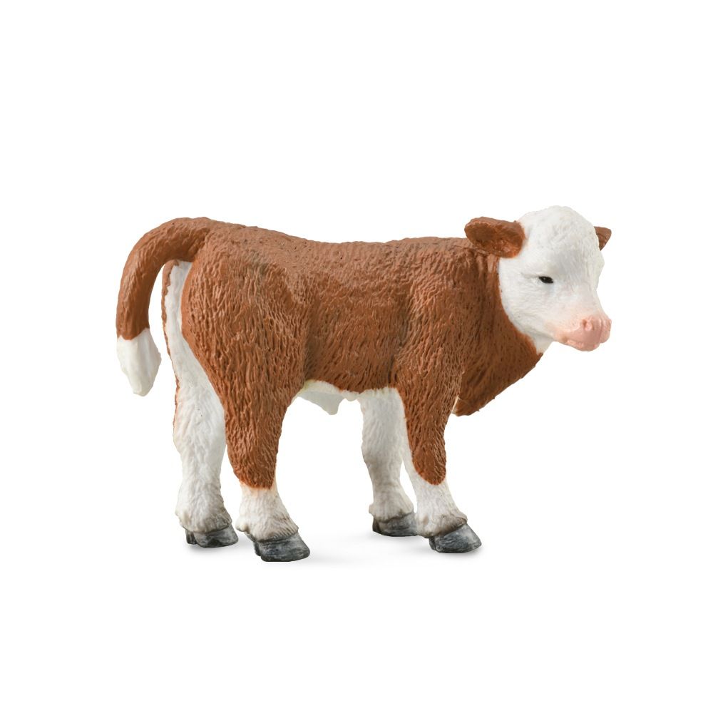 Hereford Calf Standing Figurine | CollectA Animal Figures – Bigjigs Toys