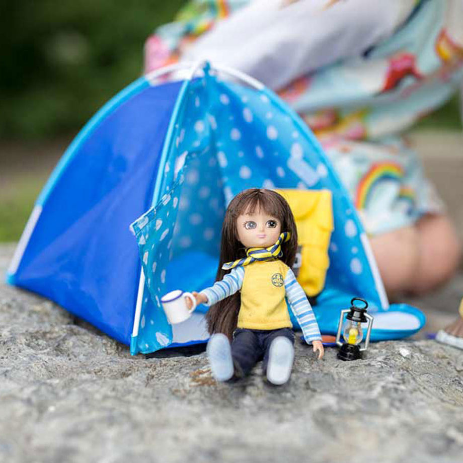 Lottie doll on sale camping set